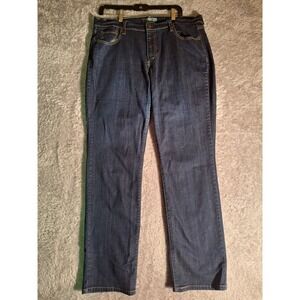Levis 505 Straight Leg Denim Jeans Dark Wash Classic Style Women's 16M Casual